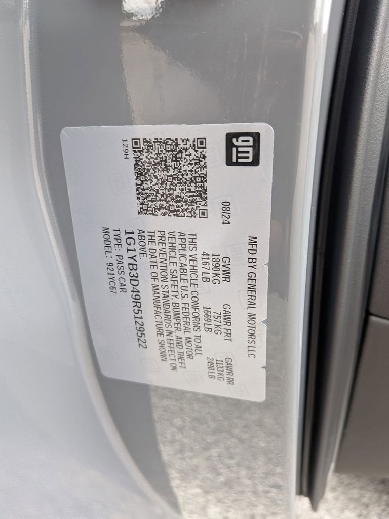 2024 Chevrolet Corvette Stingray 2LT