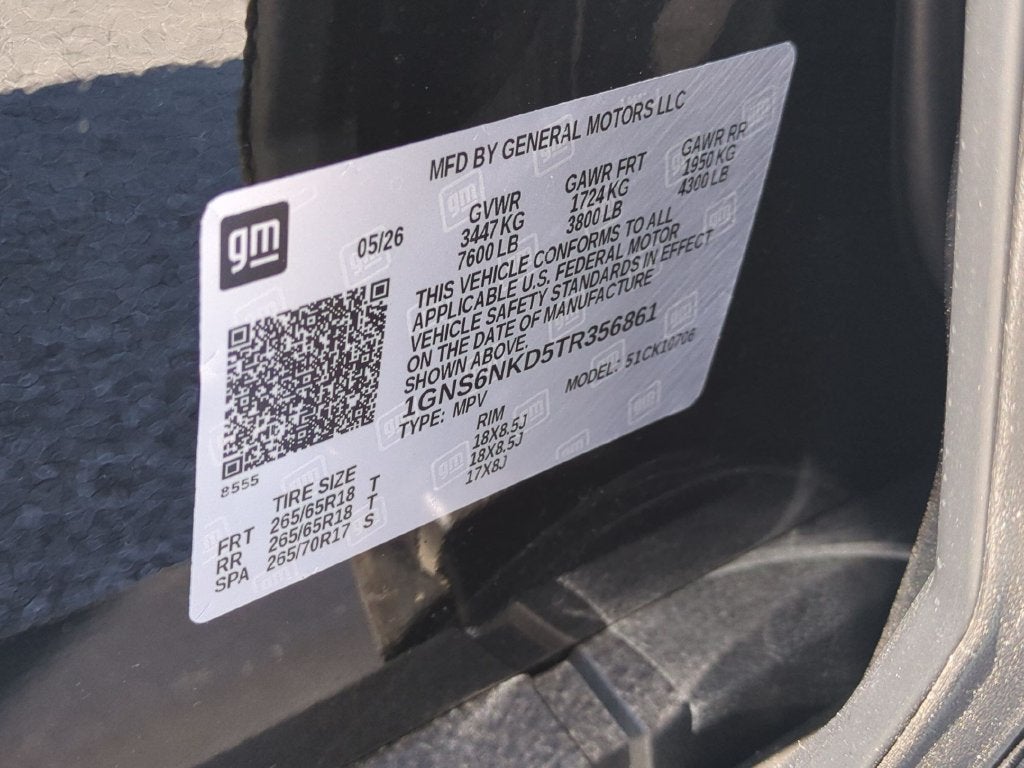 2026 Chevrolet Tahoe LT