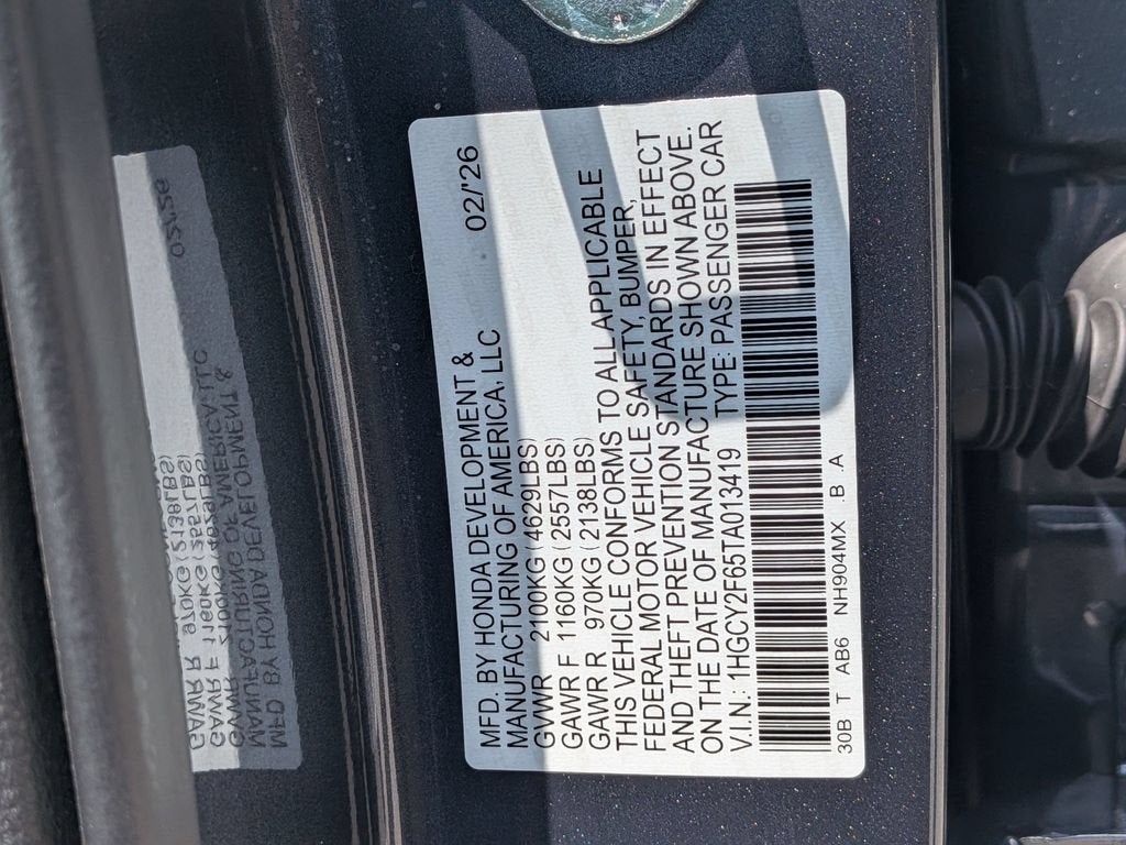 2026 Honda Accord Hybrid EX-L