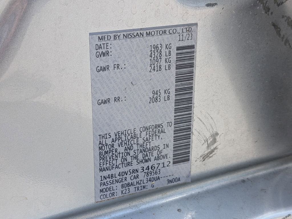 2024 Nissan Altima 2.5 SV