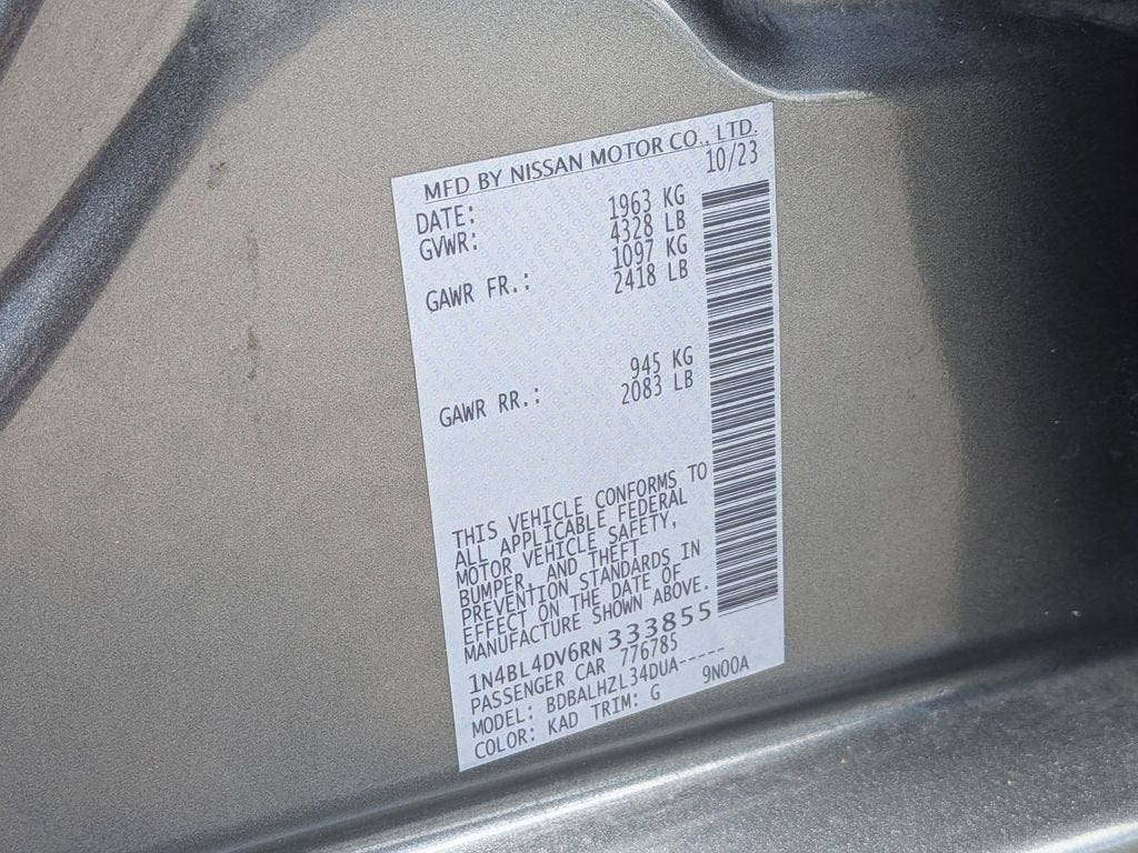 2024 Nissan Altima 2.5 SV