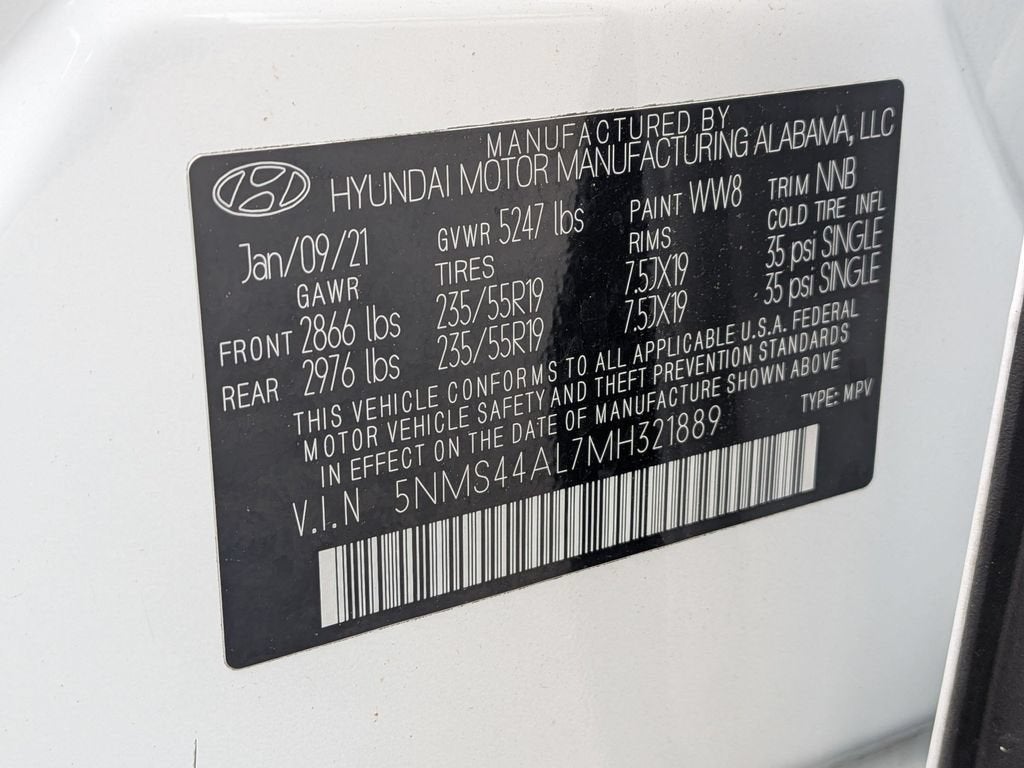 2021 Hyundai Santa Fe Limited