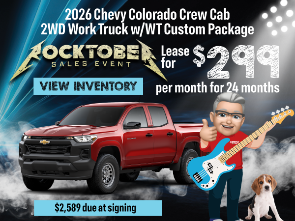 2026 Chevy Colorado Crew Cab 2WD Work Truck w/WT Custom Pack